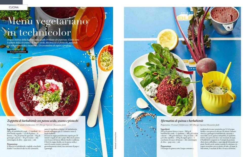 Menu vegetariano in technicolor 01