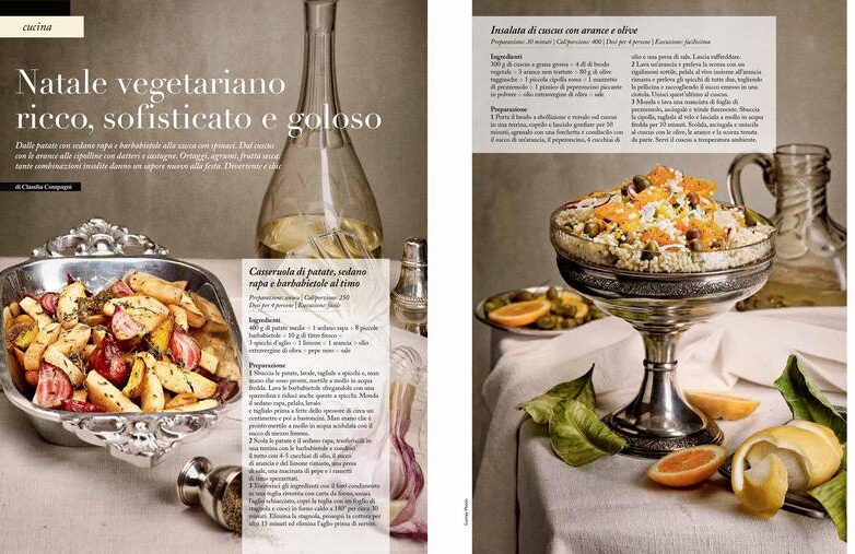 Natale vegetariano ricco, sofisticato e goloso