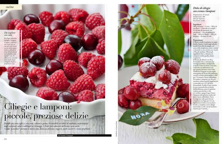 Ciliegie e lamponi: piccole, preziose delizie