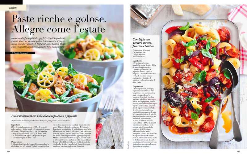 Paste ricche e golose. Allegre come l’estate