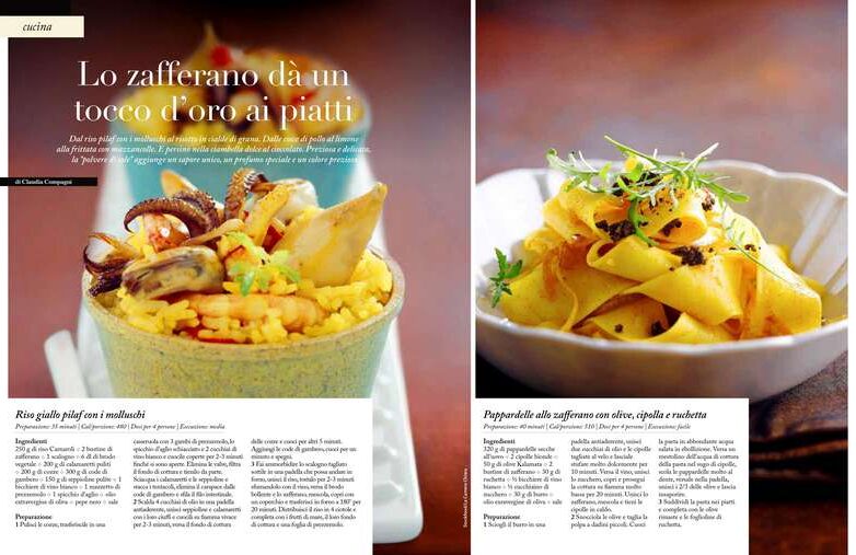 Lo zafferano dà un tocco d’oro ai piatti
