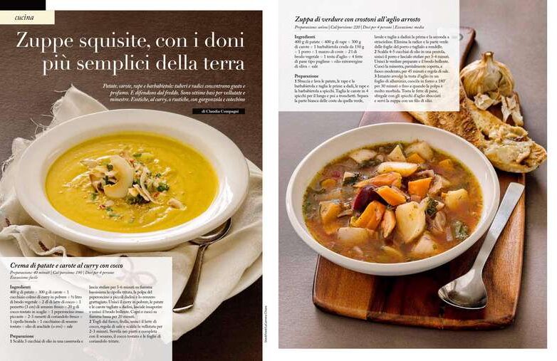 Zuppe squisite, con i doni più semplici della terra