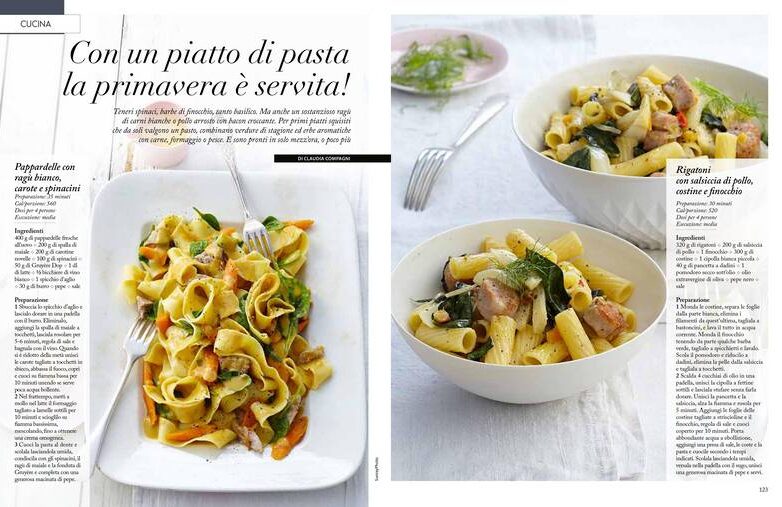 Con un piatto di pasta la primavera è servita!