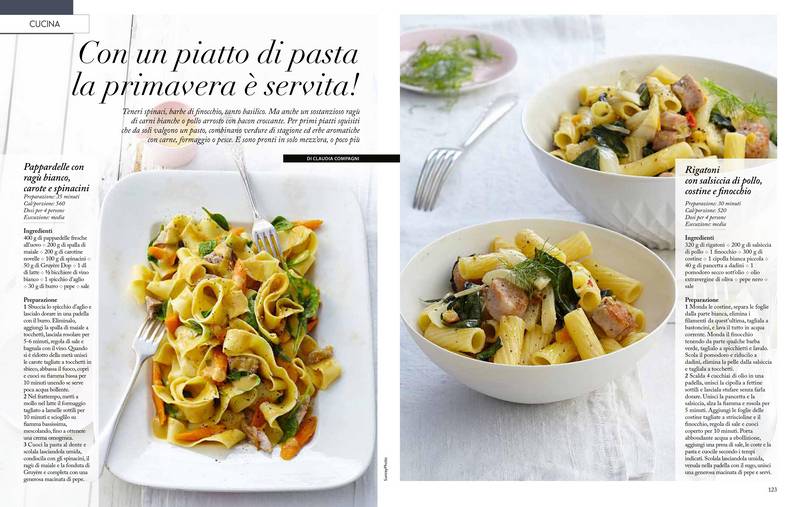 Con un piatto di pasta la primavera è servita!