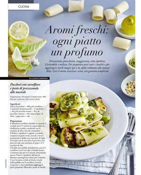 Aromi freschi: ogni piatto un profumo