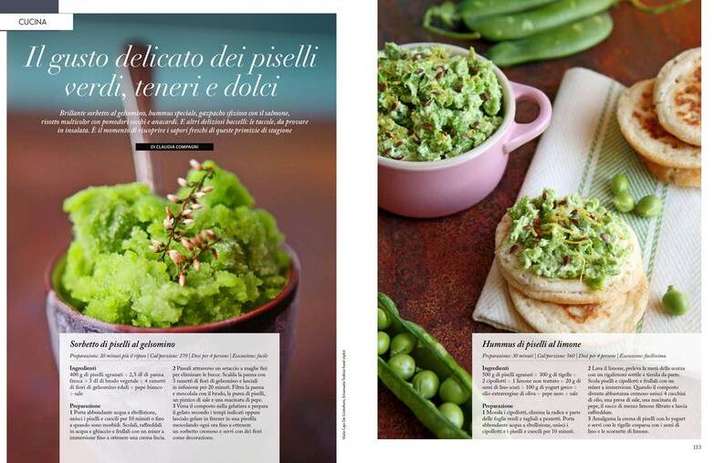 Il gusto delicato dei piselli verdi, teneri e dolci