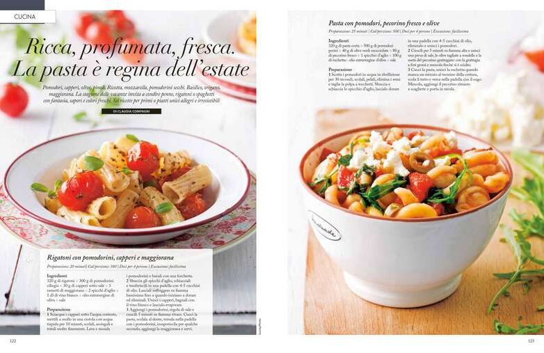 Ricca, profumata, fresca. La pasta è regina dell’estate