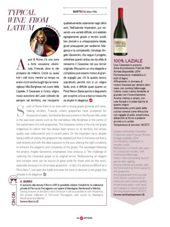 TYPICAL WINE FROM LATIUM