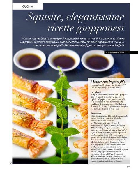 Squisite, elegantissime ricette giapponesi