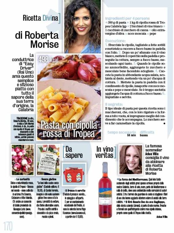 di Roberta Morise Pasta con cipolla rossa di Tropea
