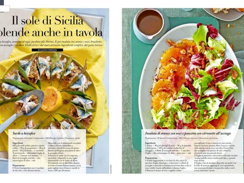 Il sole di Sicilia splende anche in tavola