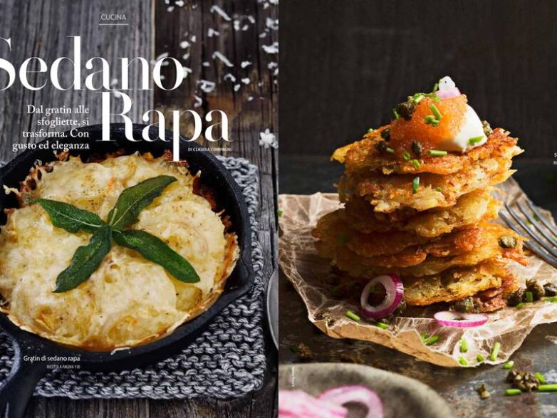 Sedano Rapa – Dal gratin alle sfogliette, si trasforma. Con gusto ed eleganza.